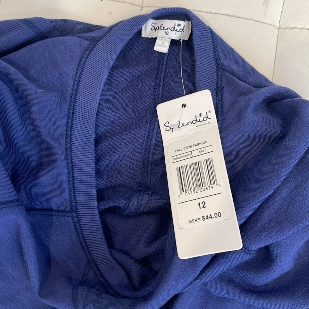 Girls splendid size 12 navy blue long sleeve top (NWT)